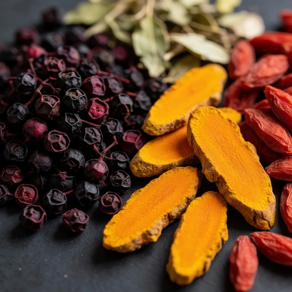 Wellness ingredient still life
